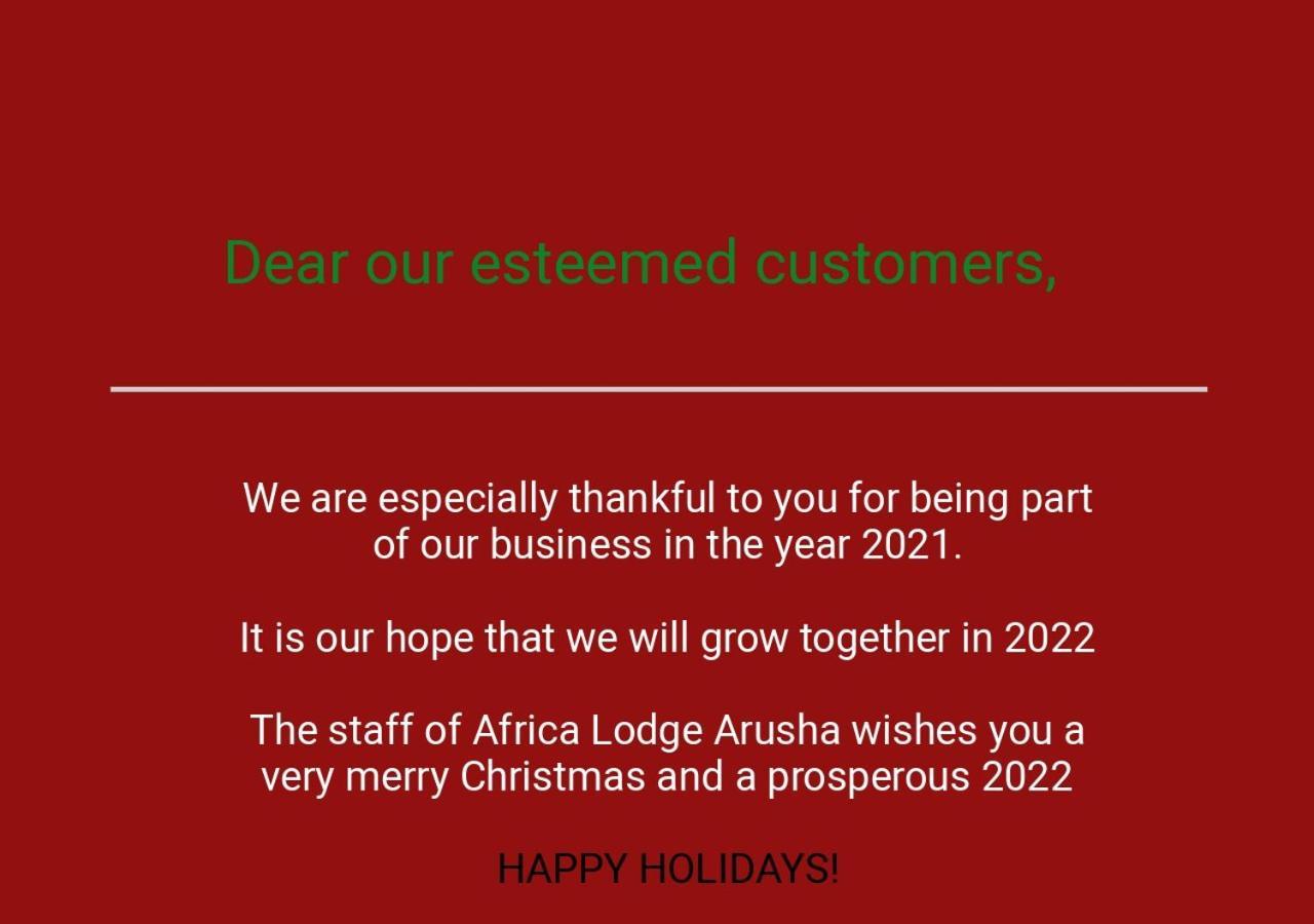 Africa Lodge Arusha Nkoaranga Buitenkant foto